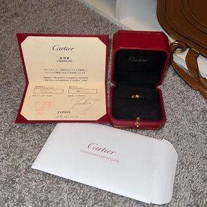 💯 Auth Cartier love ring